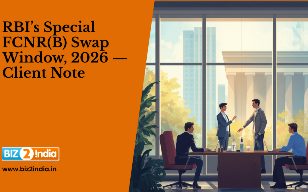 RBI’s Special FCNR(B) Swap Window, 2026 — Client Note